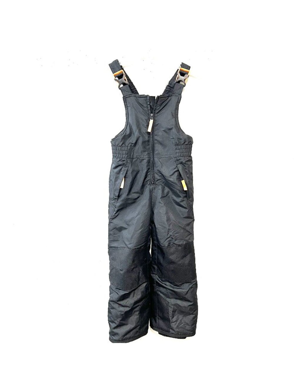 CHAMPION C9 Bib Snow Pants Insulated Girls Kids XS Black Orange Adjustable
